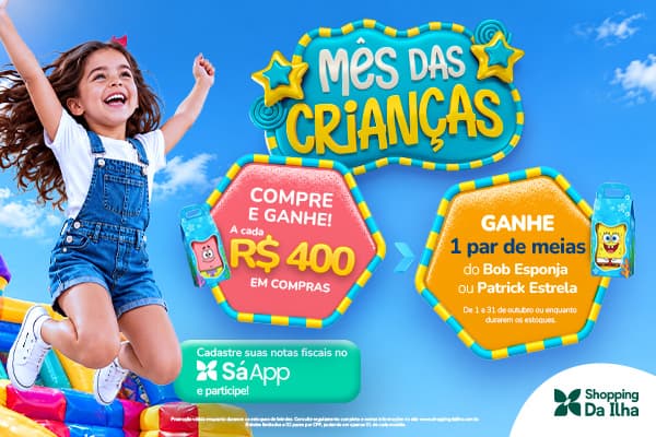 Imagem do Banner Mês das Crianças